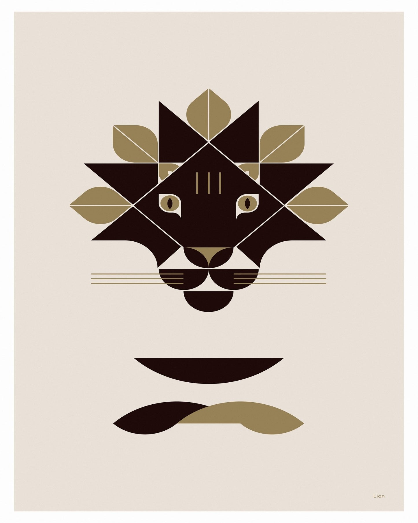 Minimal Lion Face
