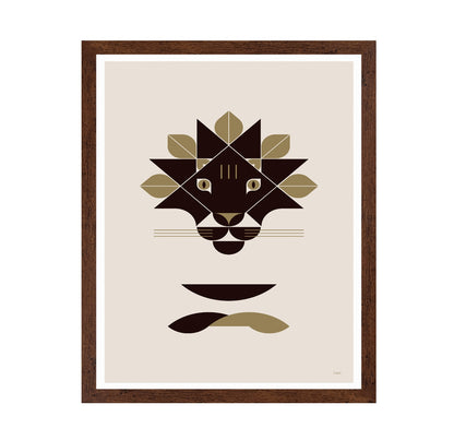 Minimal Lion Face