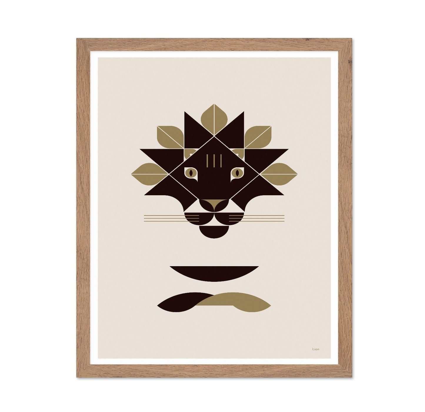 Minimal Lion Face