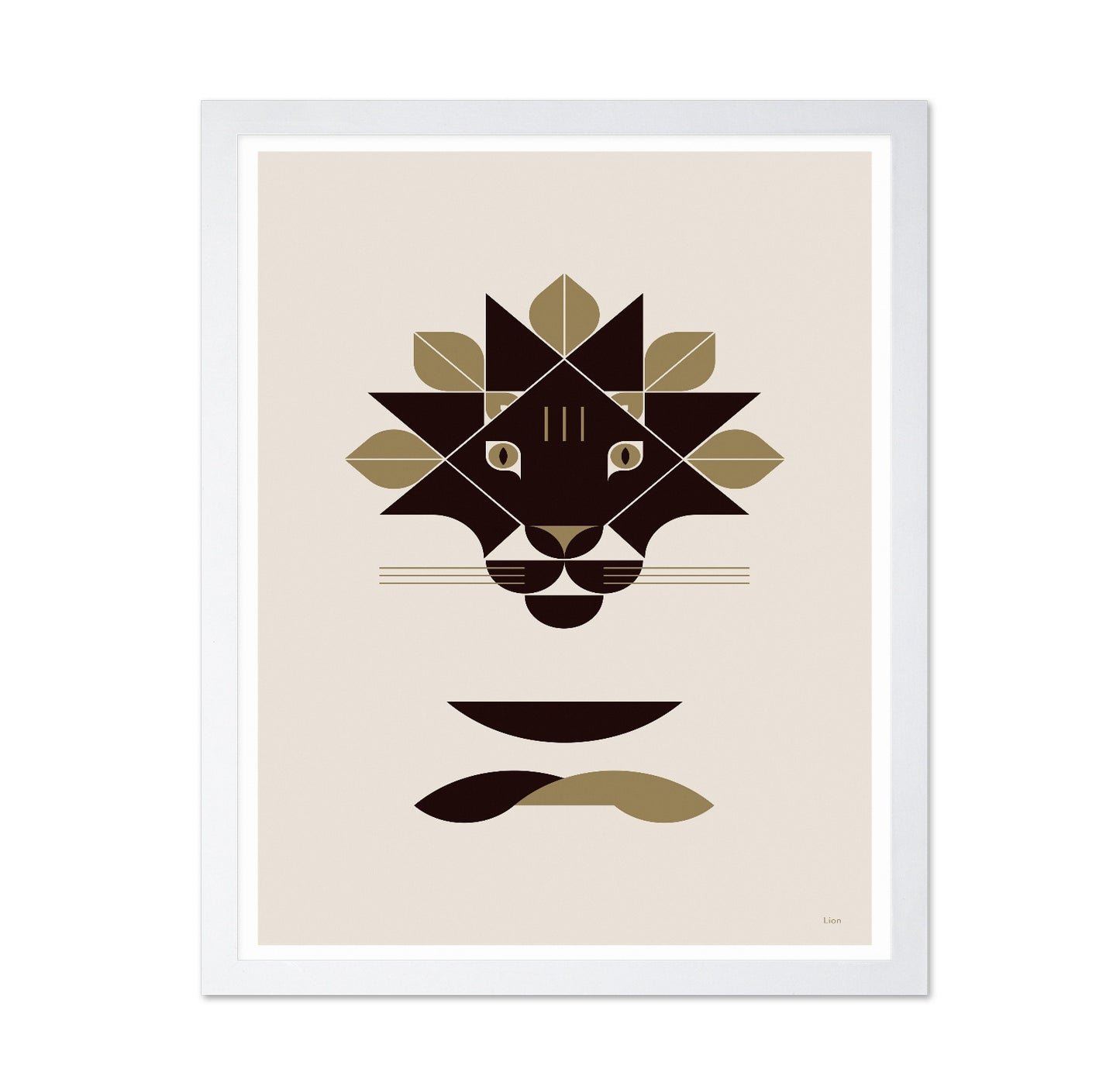 Minimal Lion Face