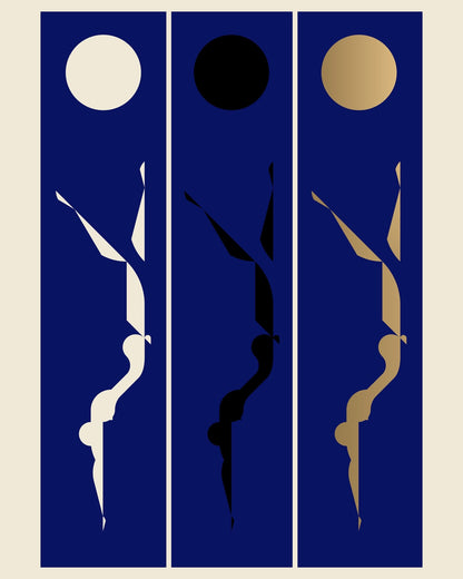 Minimal Dive Triptych