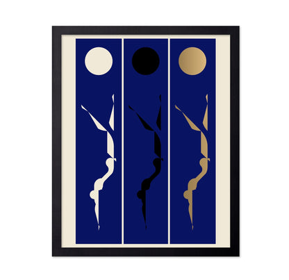 Minimal Dive Triptych