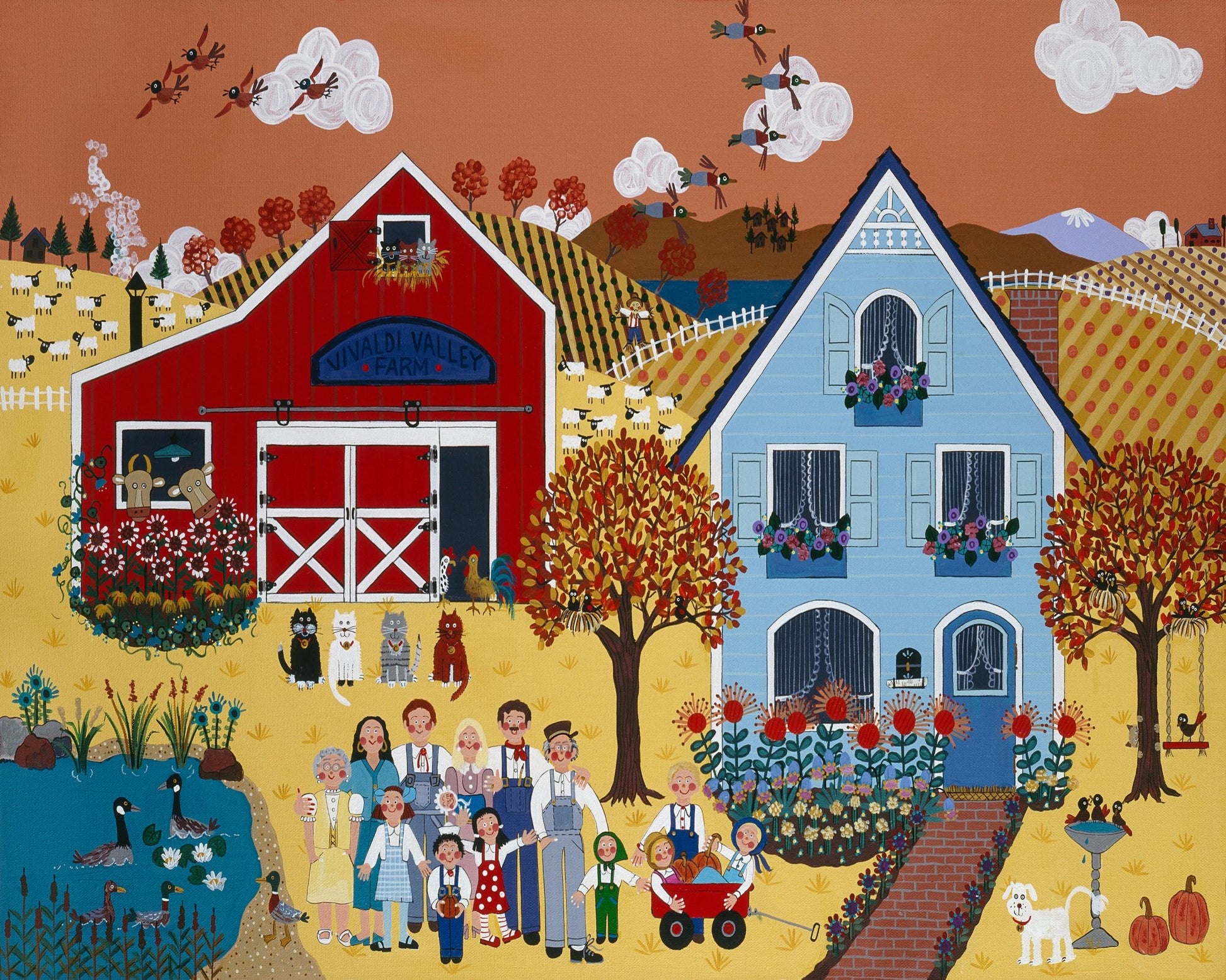 Autumn Farm Family