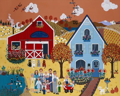 Autumn Farm Family