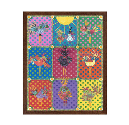 Colorful Bird Patchwork