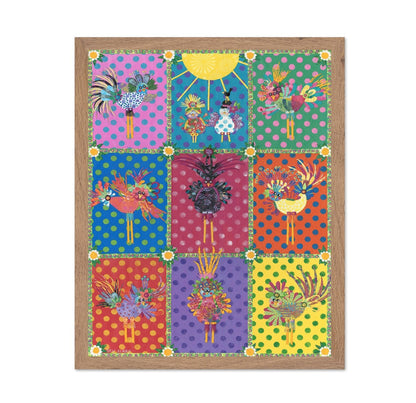 Colorful Bird Patchwork