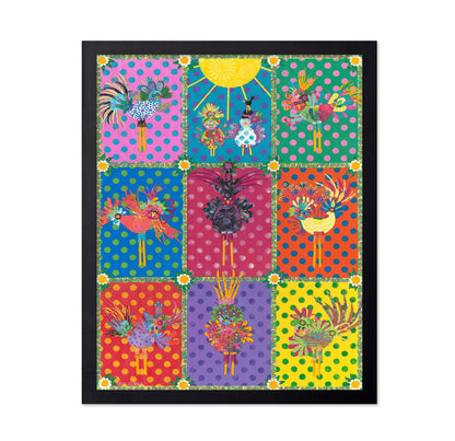 Colorful Bird Patchwork