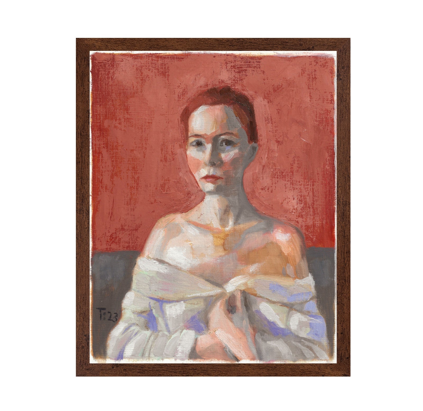 Red Backdrop Portrait