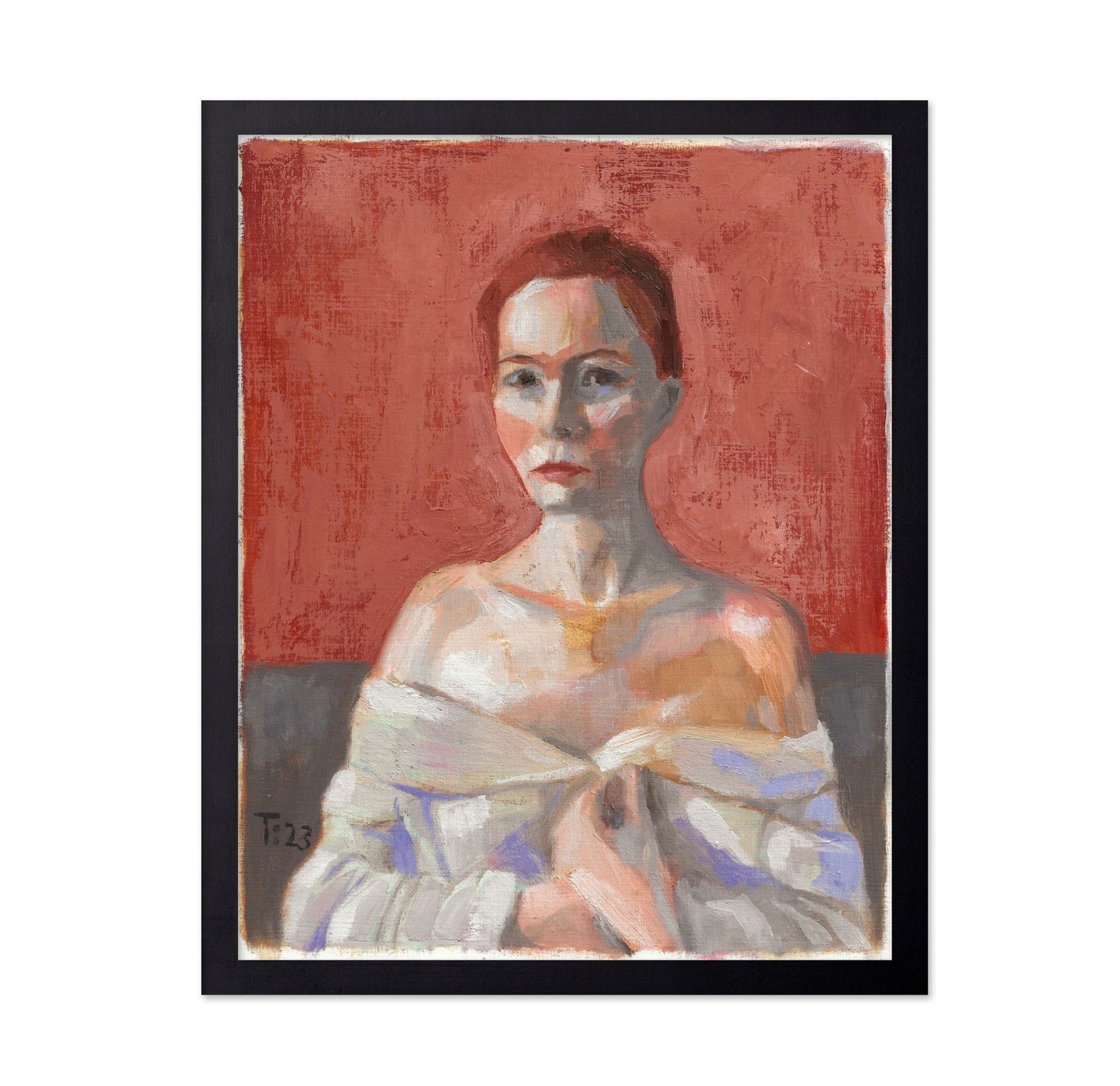 Red Backdrop Portrait