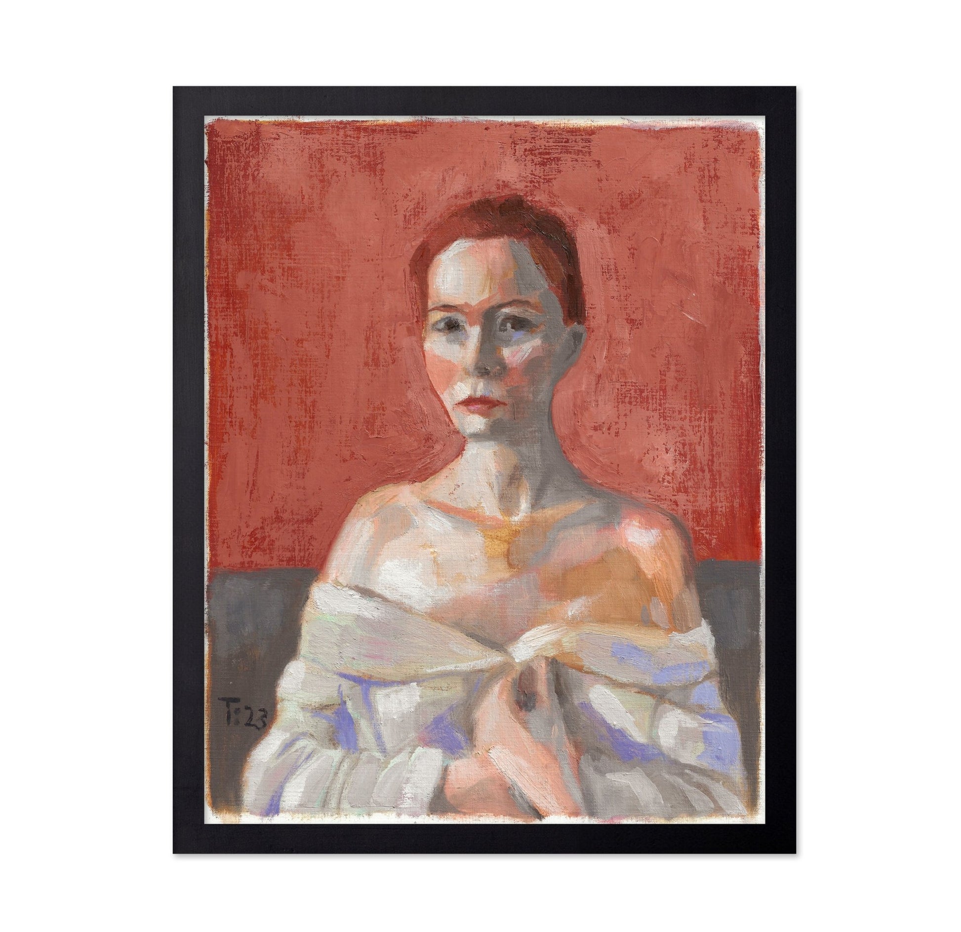 Red Backdrop Portrait