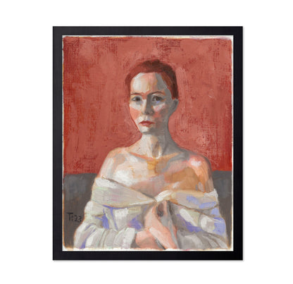 Red Backdrop Portrait