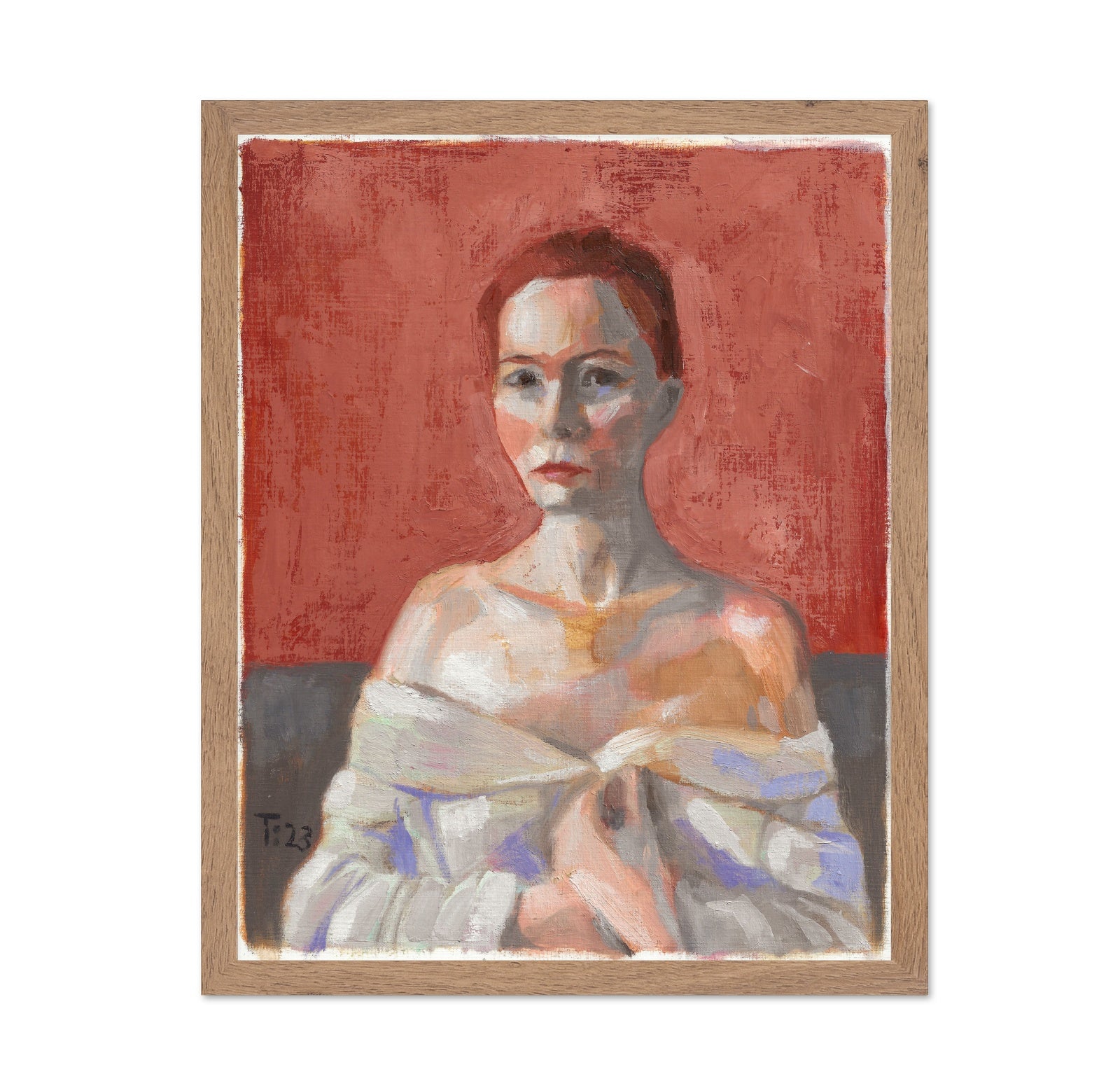 Red Backdrop Portrait