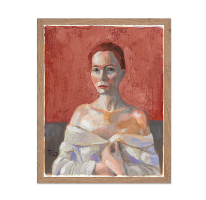 Red Backdrop Portrait