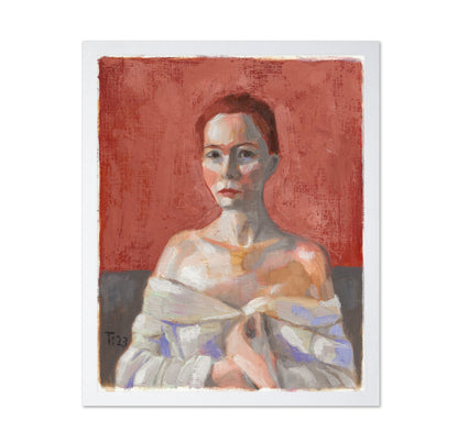 Red Backdrop Portrait