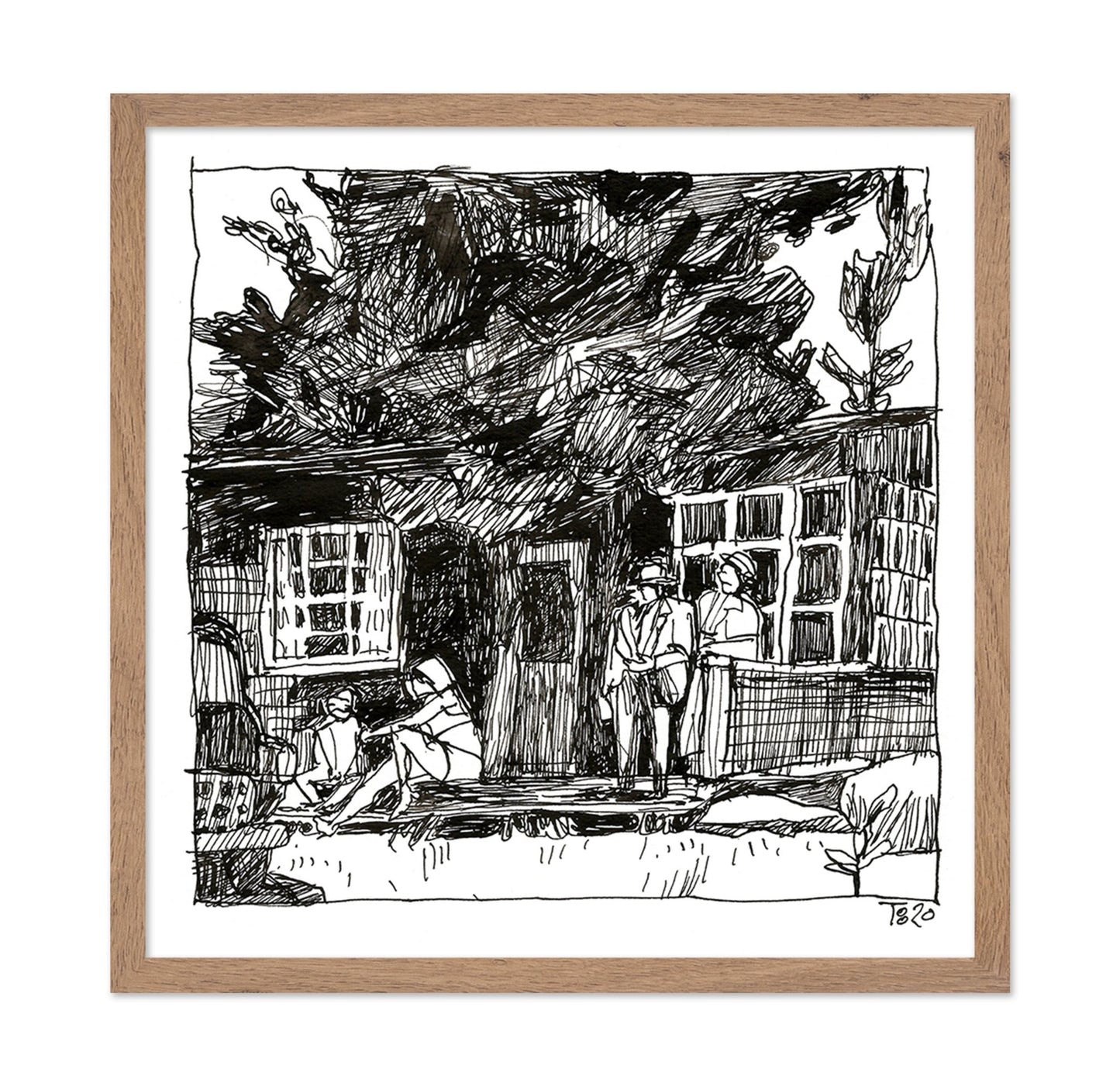 Urban Sketch Scene