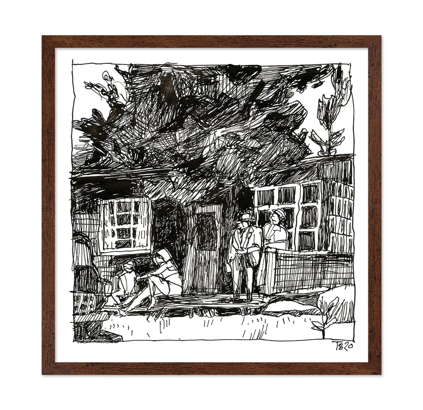 Urban Sketch Scene