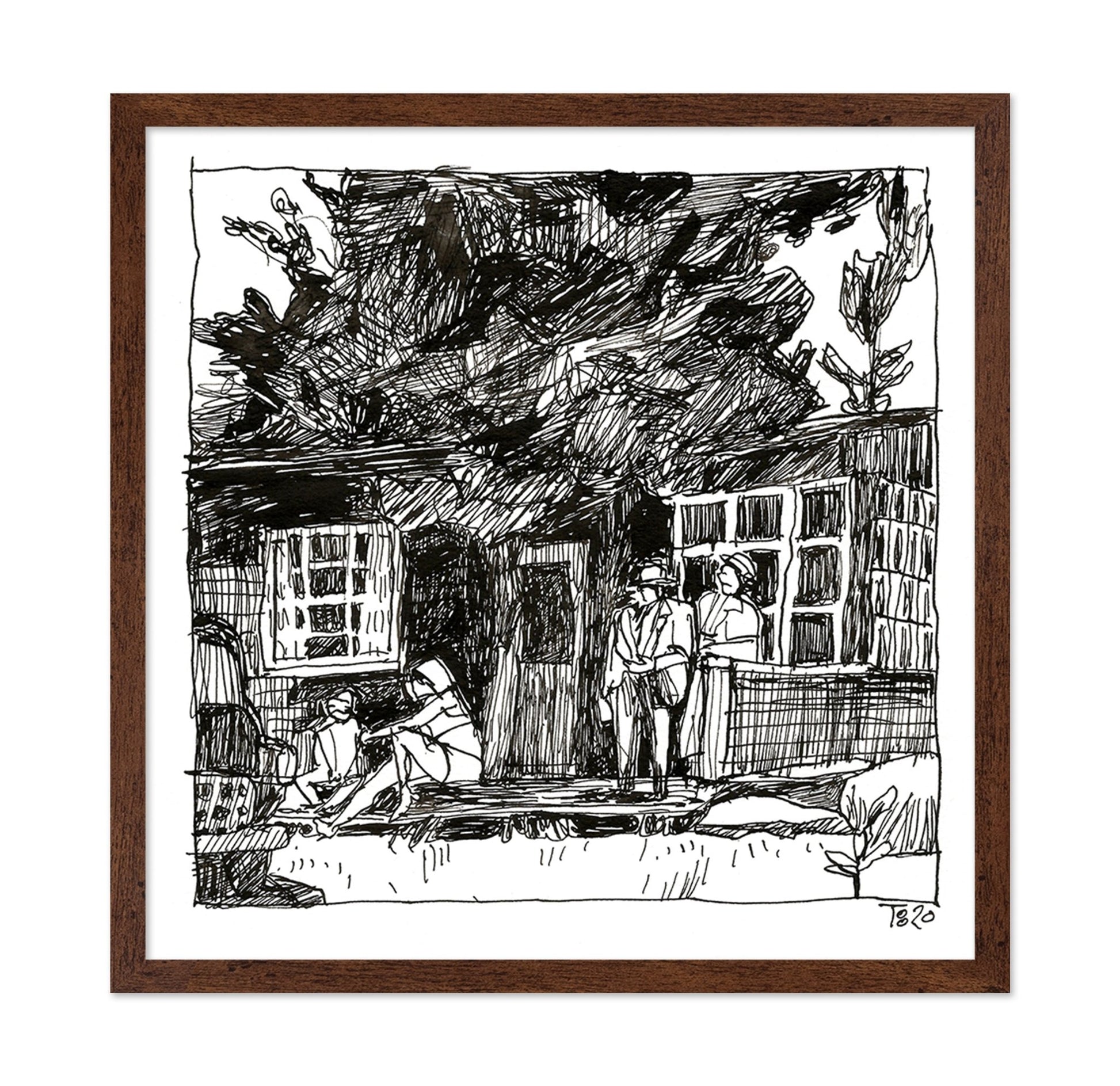 Urban Sketch Scene