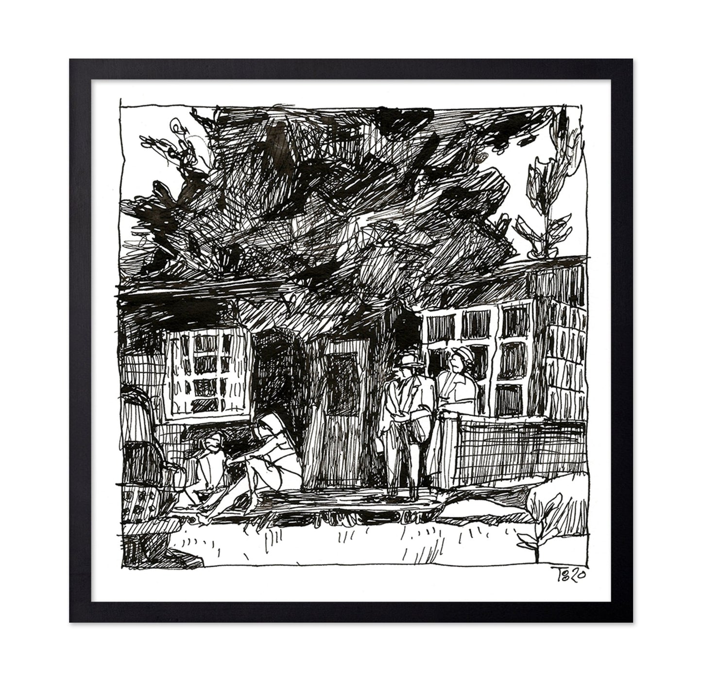 Urban Sketch Scene
