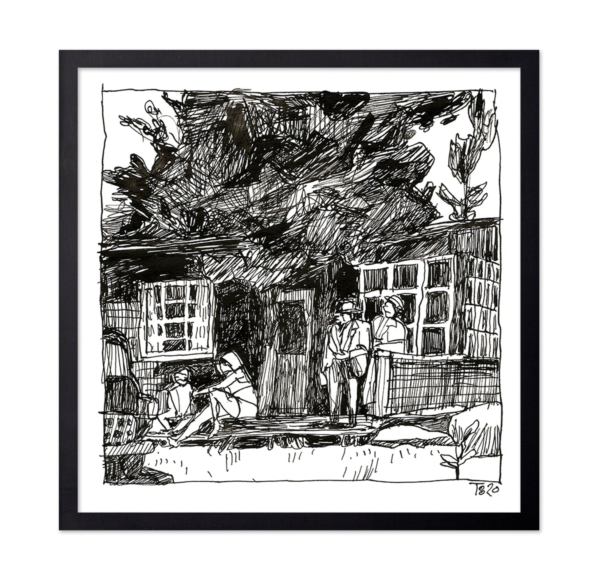 Urban Sketch Scene
