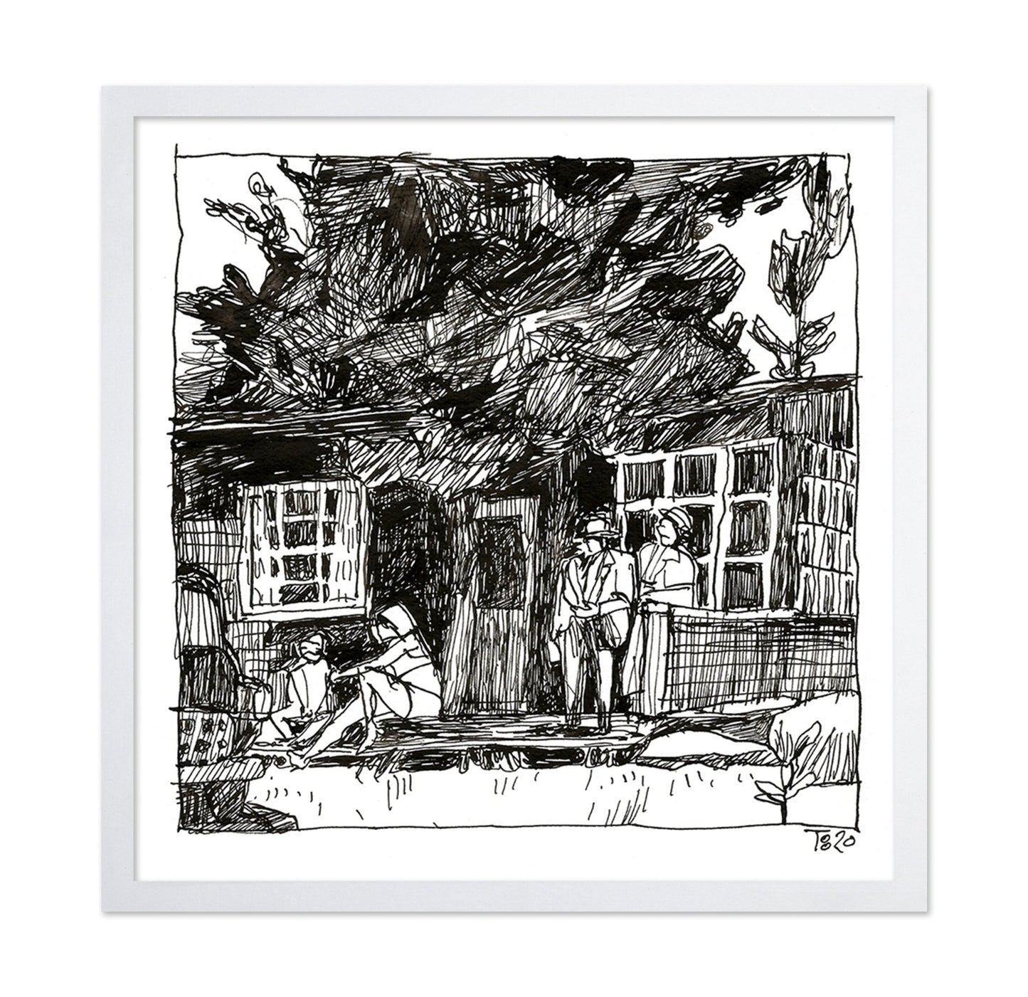 Urban Sketch Scene
