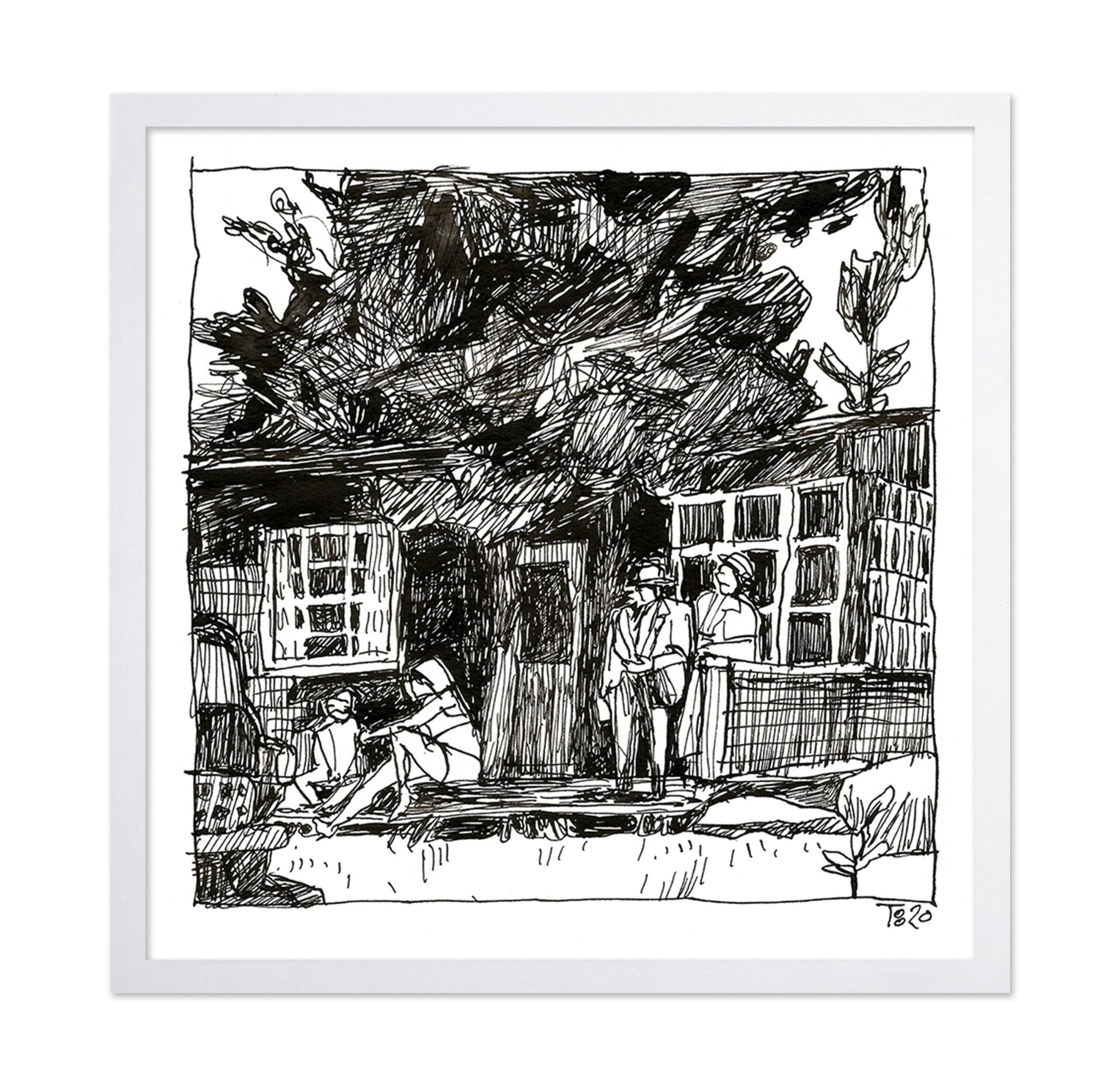 Urban Sketch Scene