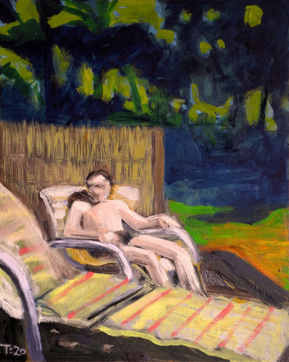 Man Relaxing Outdoors