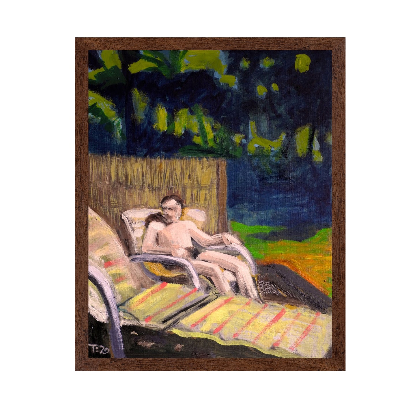 Man Relaxing Outdoors