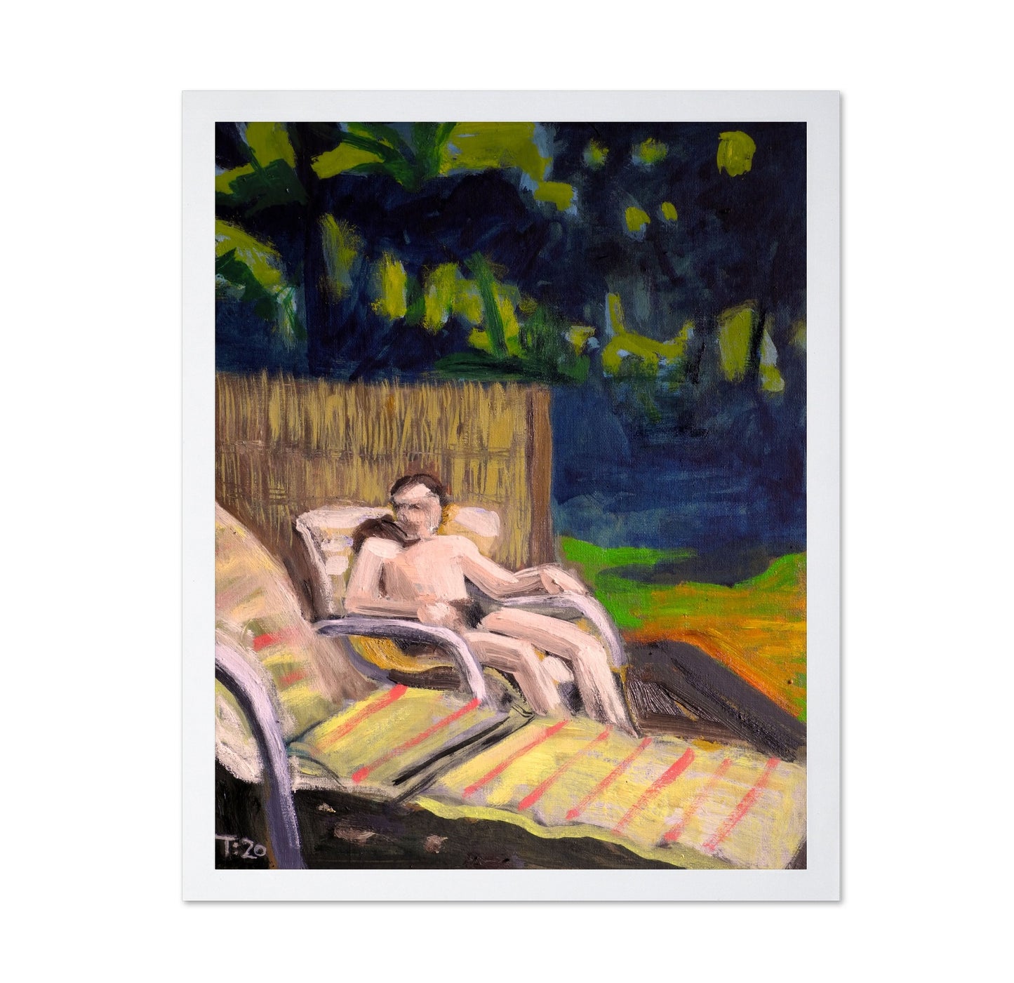 Man Relaxing Outdoors