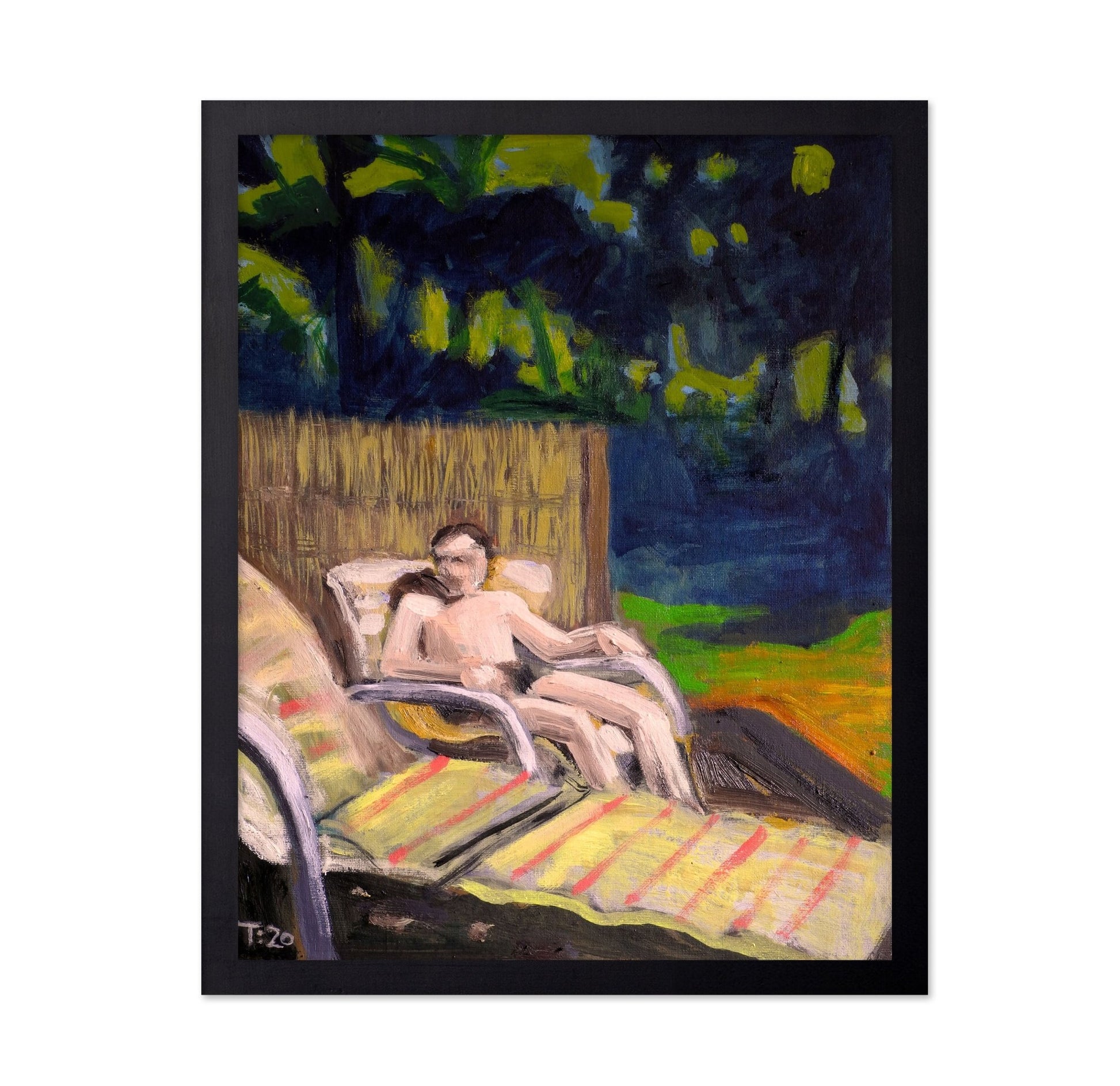 Man Relaxing Outdoors