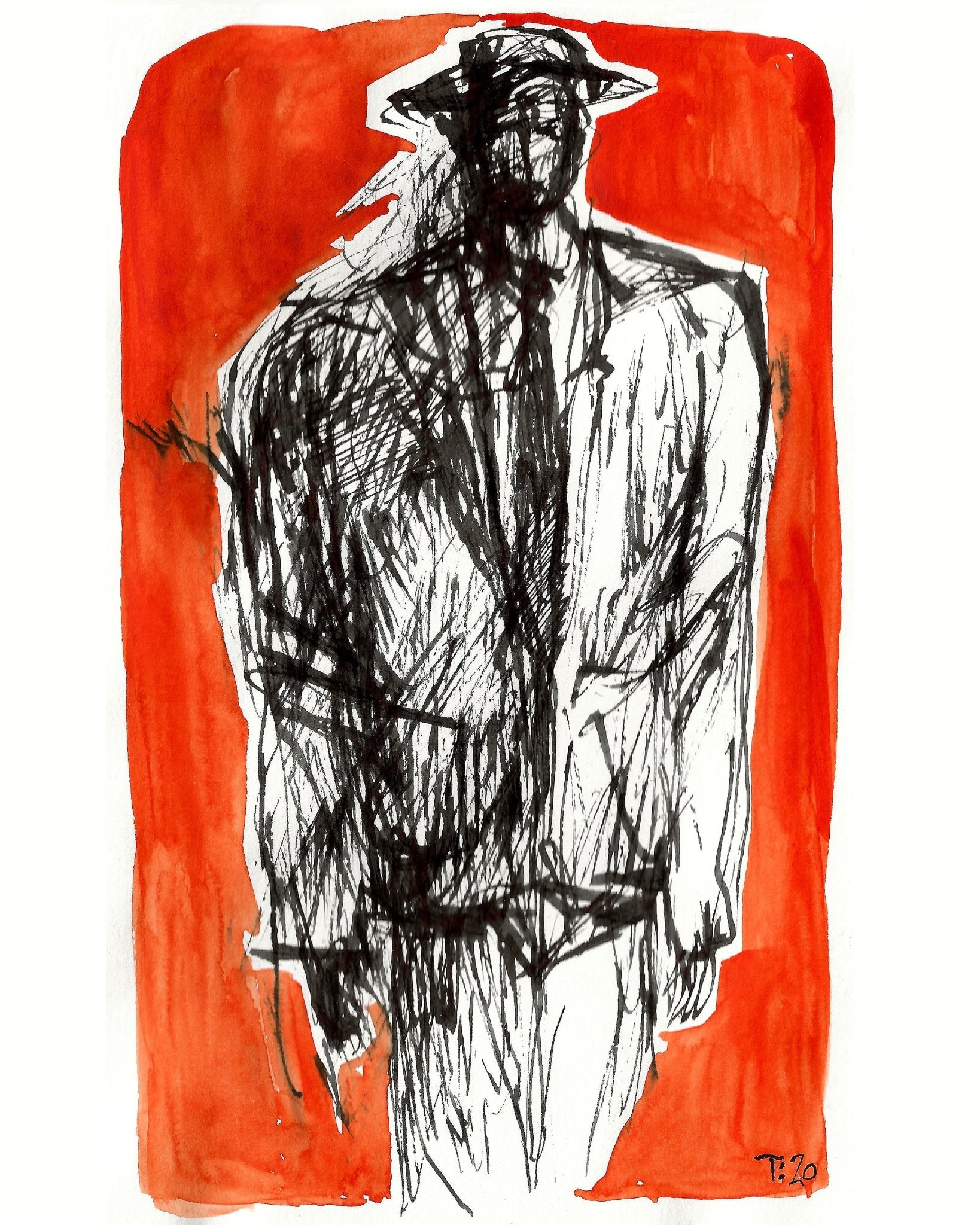Man In Suit Sketch