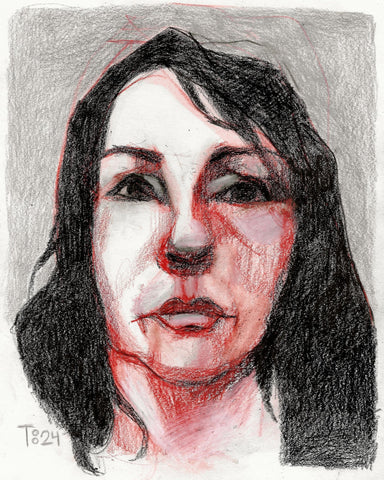 Red Shadow Portrait
