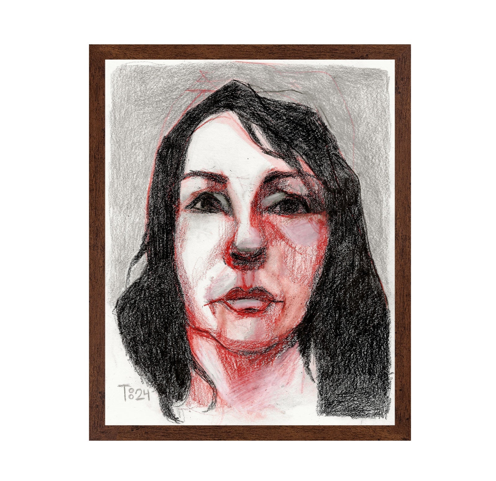 Red Shadow Portrait