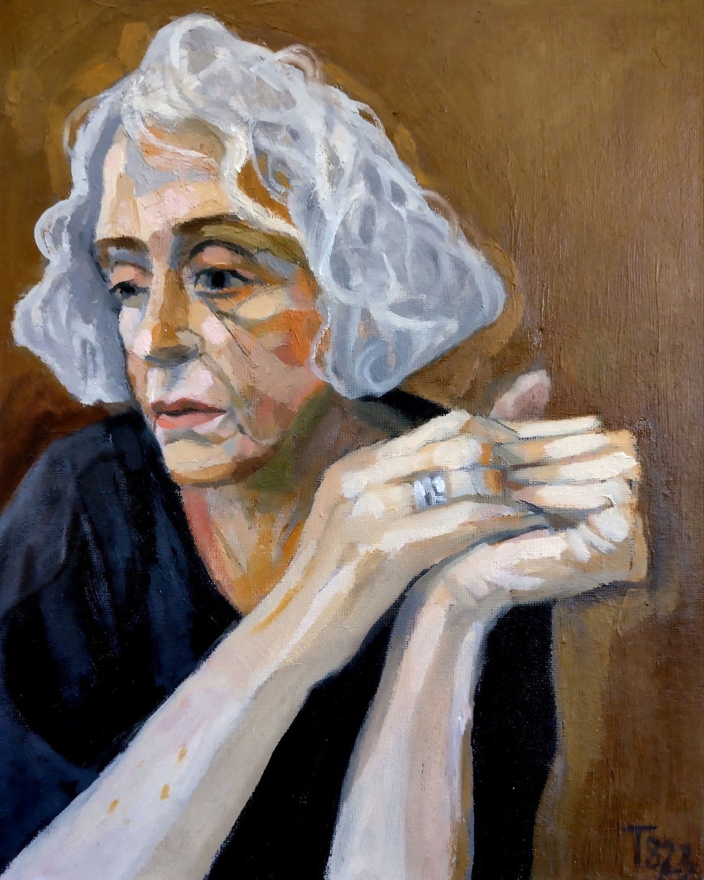 Woman With Folded Hands