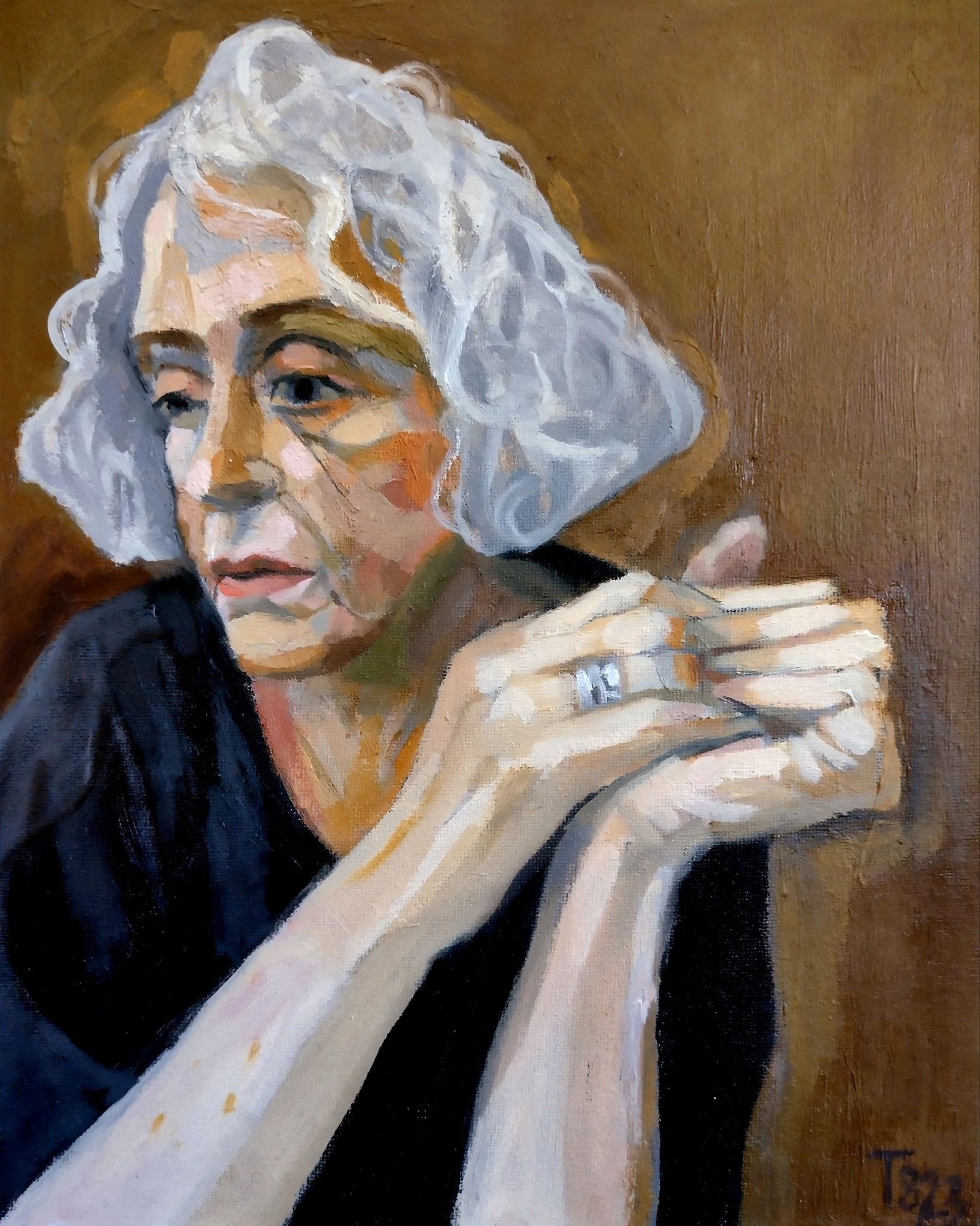 Woman With Folded Hands