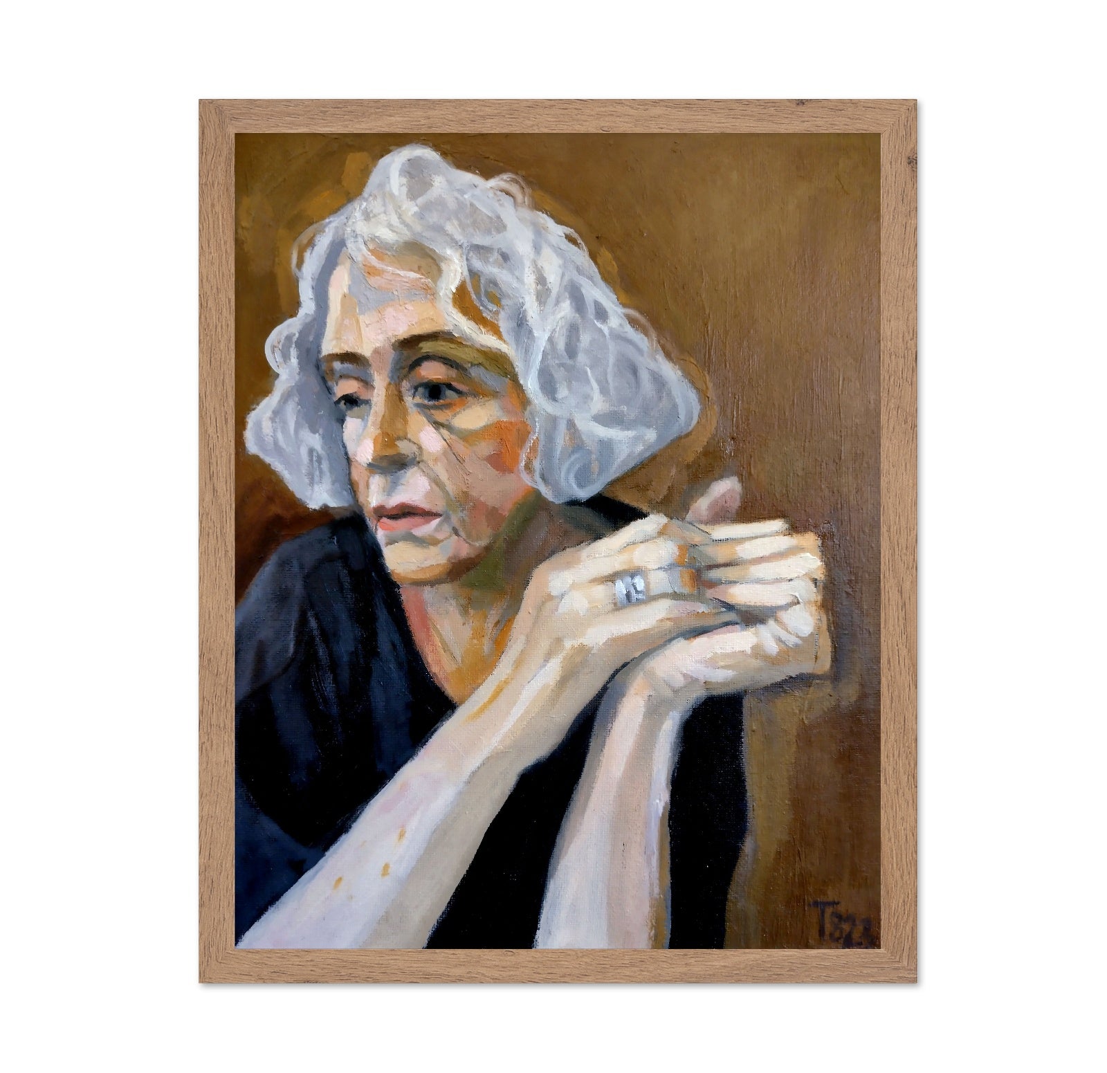 Woman With Folded Hands