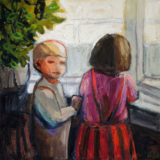 Children By Window
