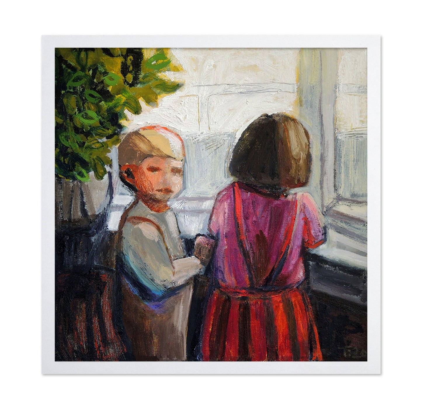 Children By Window