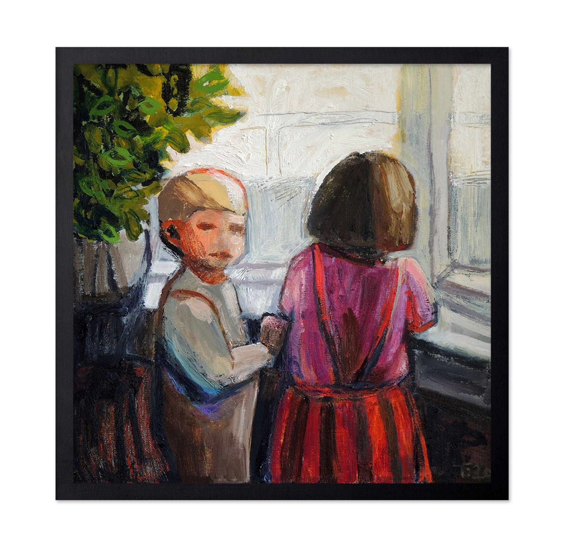 Children By Window