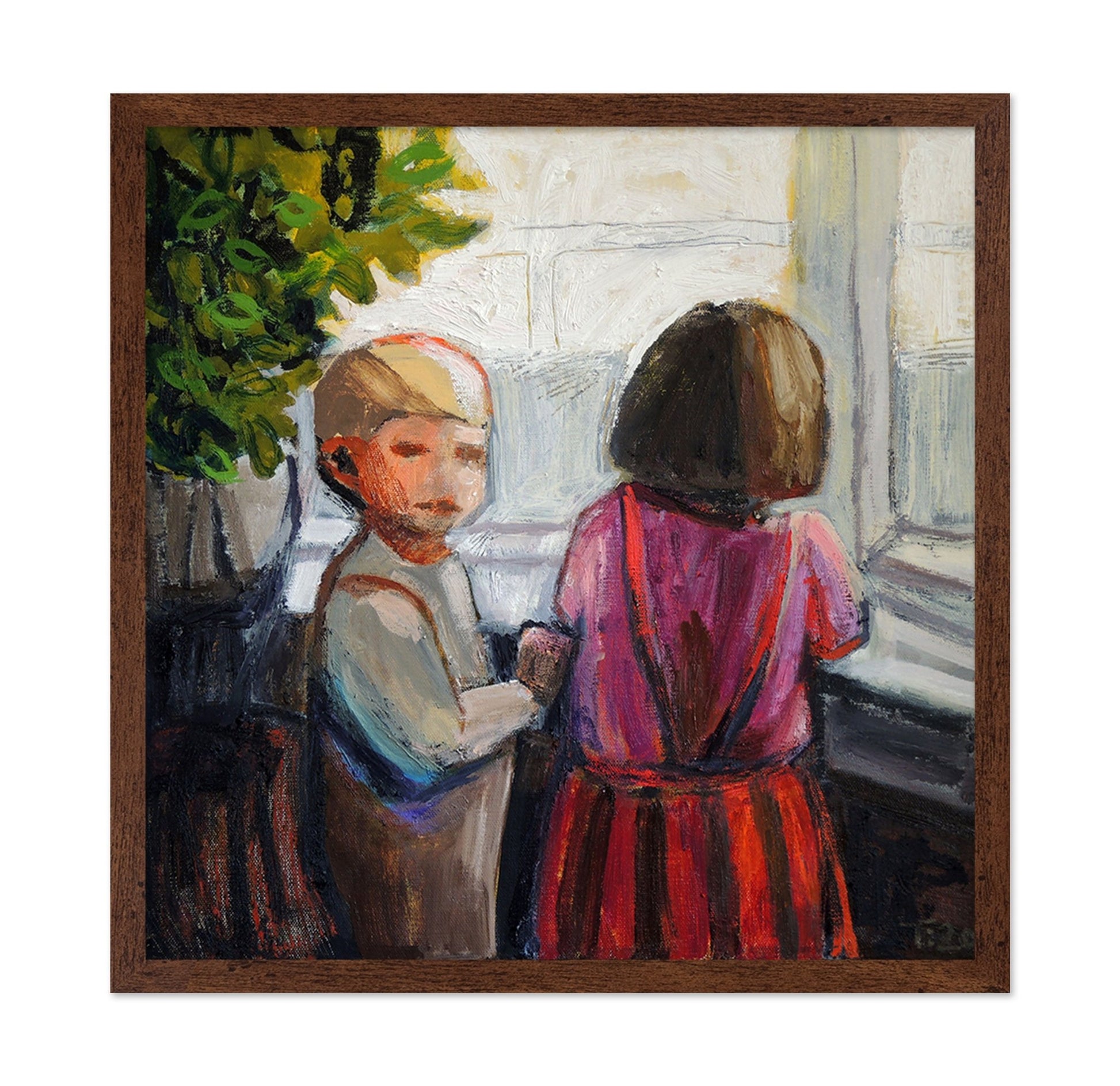 Children By Window