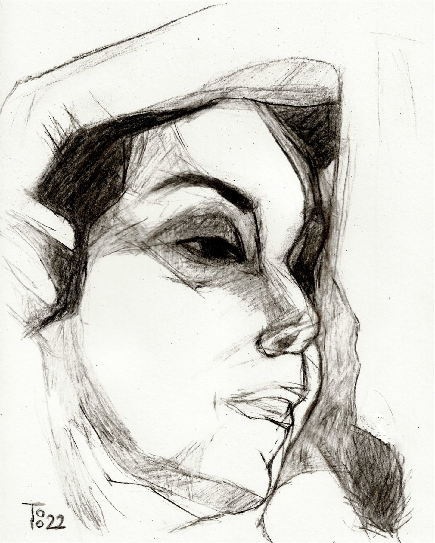 Side Face Sketch