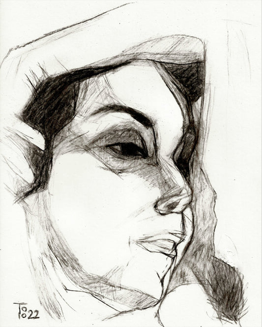 Side Face Sketch