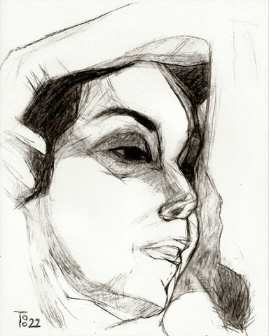 Side Face Sketch