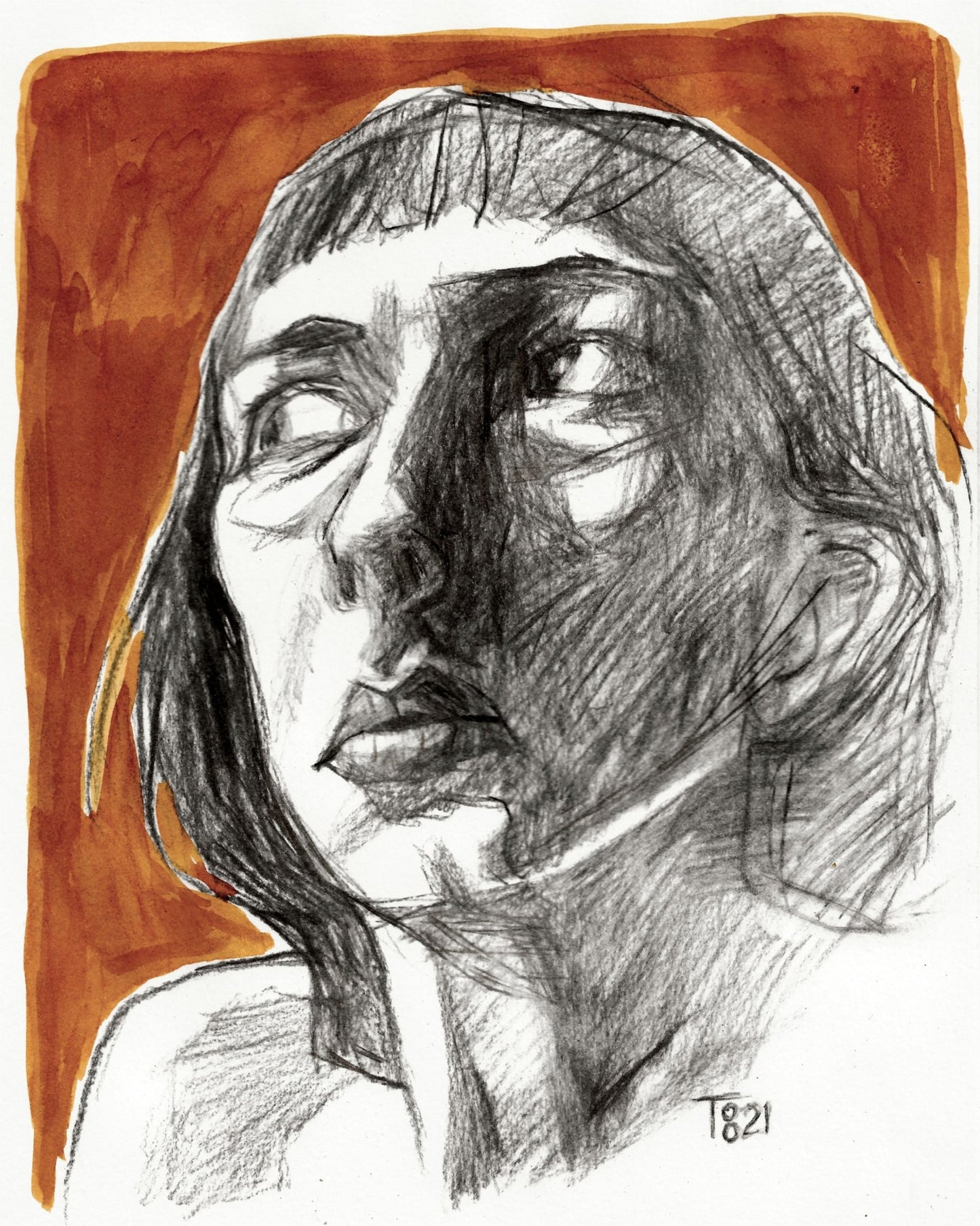 Side Gaze Sketch