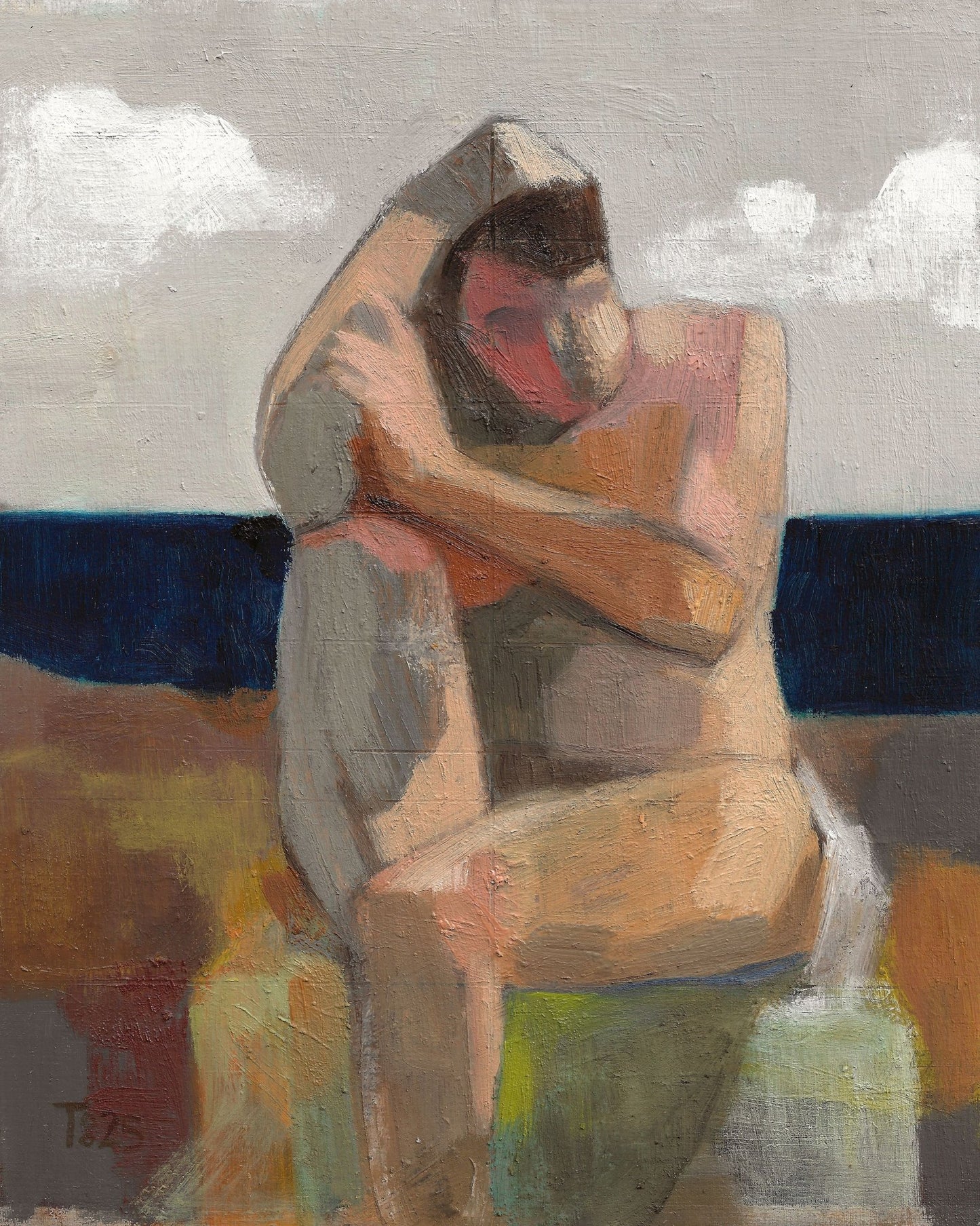 Seated Figure Embrace