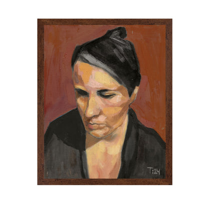Woman Downward Gaze