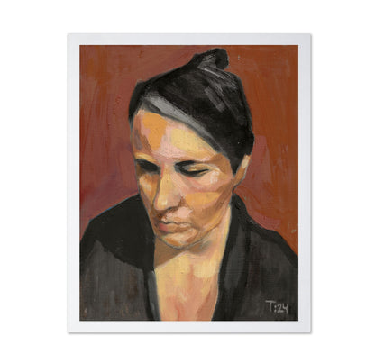Woman Downward Gaze