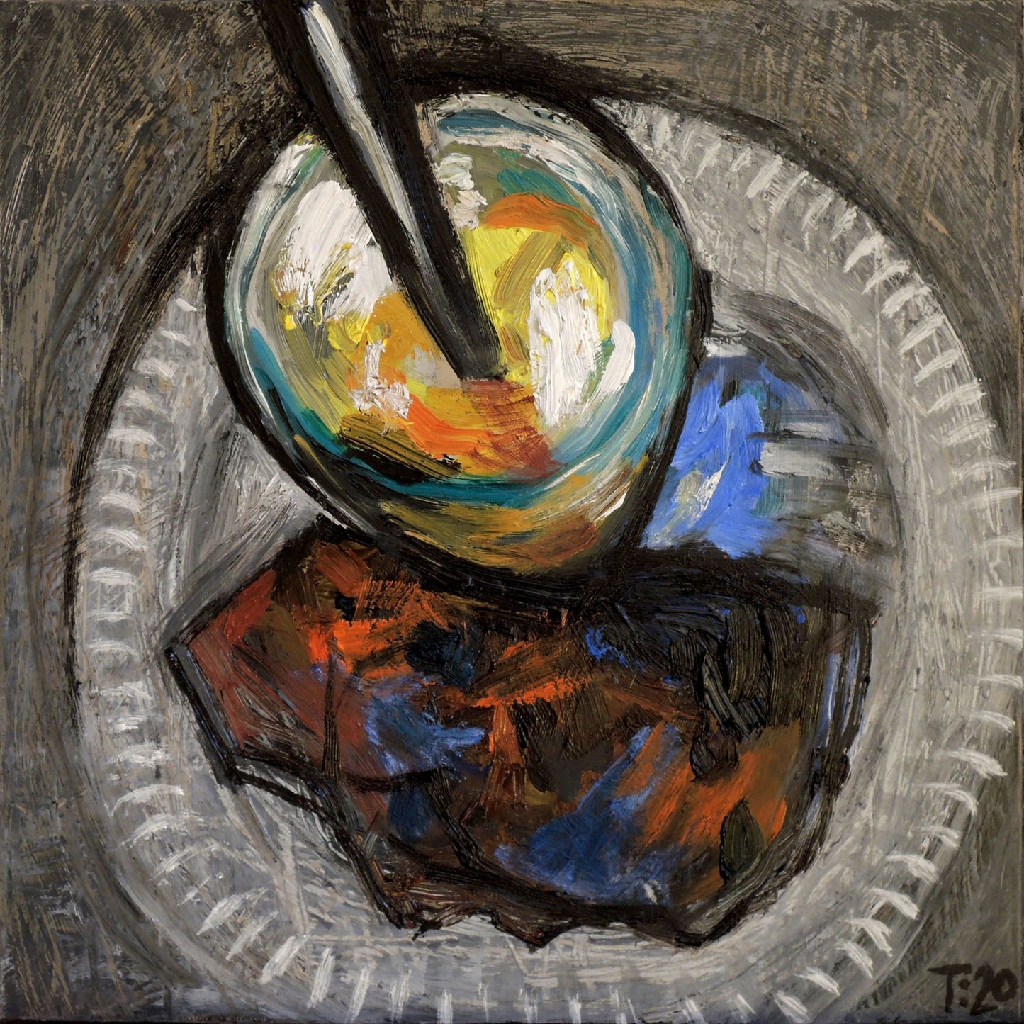 Abstract Still Life Bowl