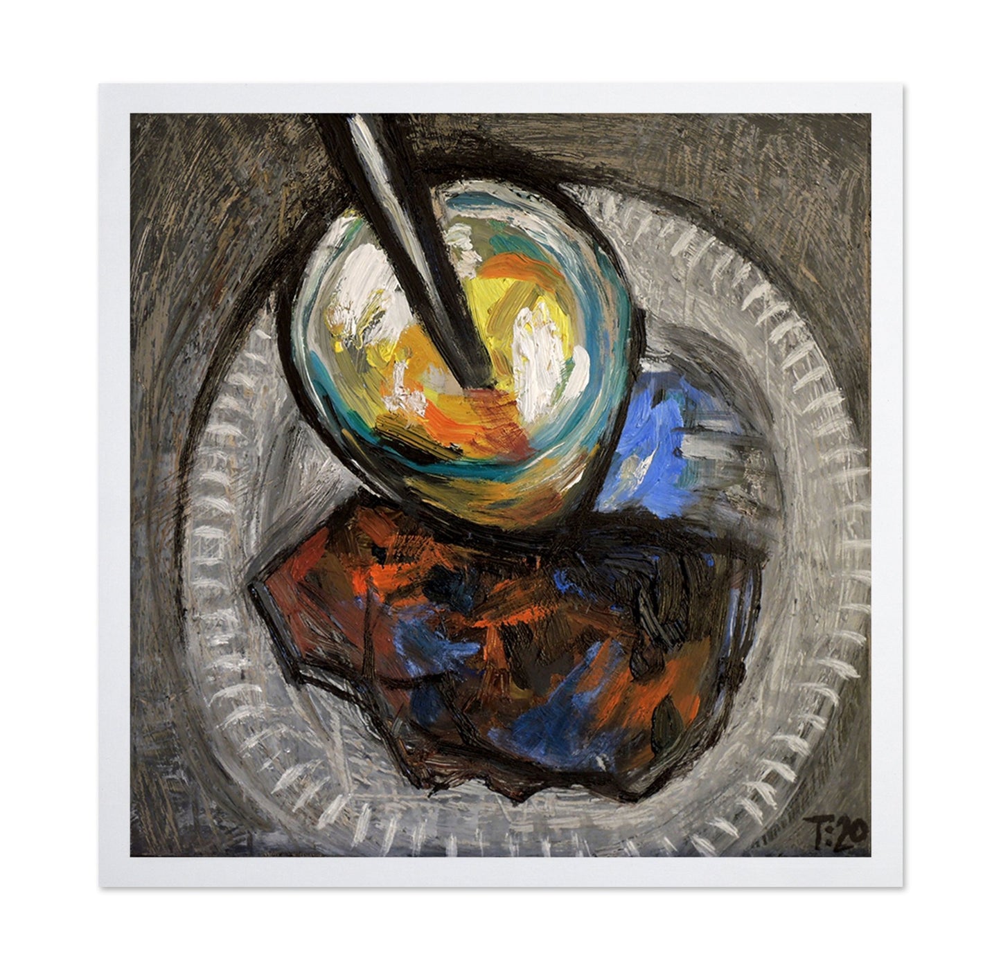 Abstract Still Life Bowl