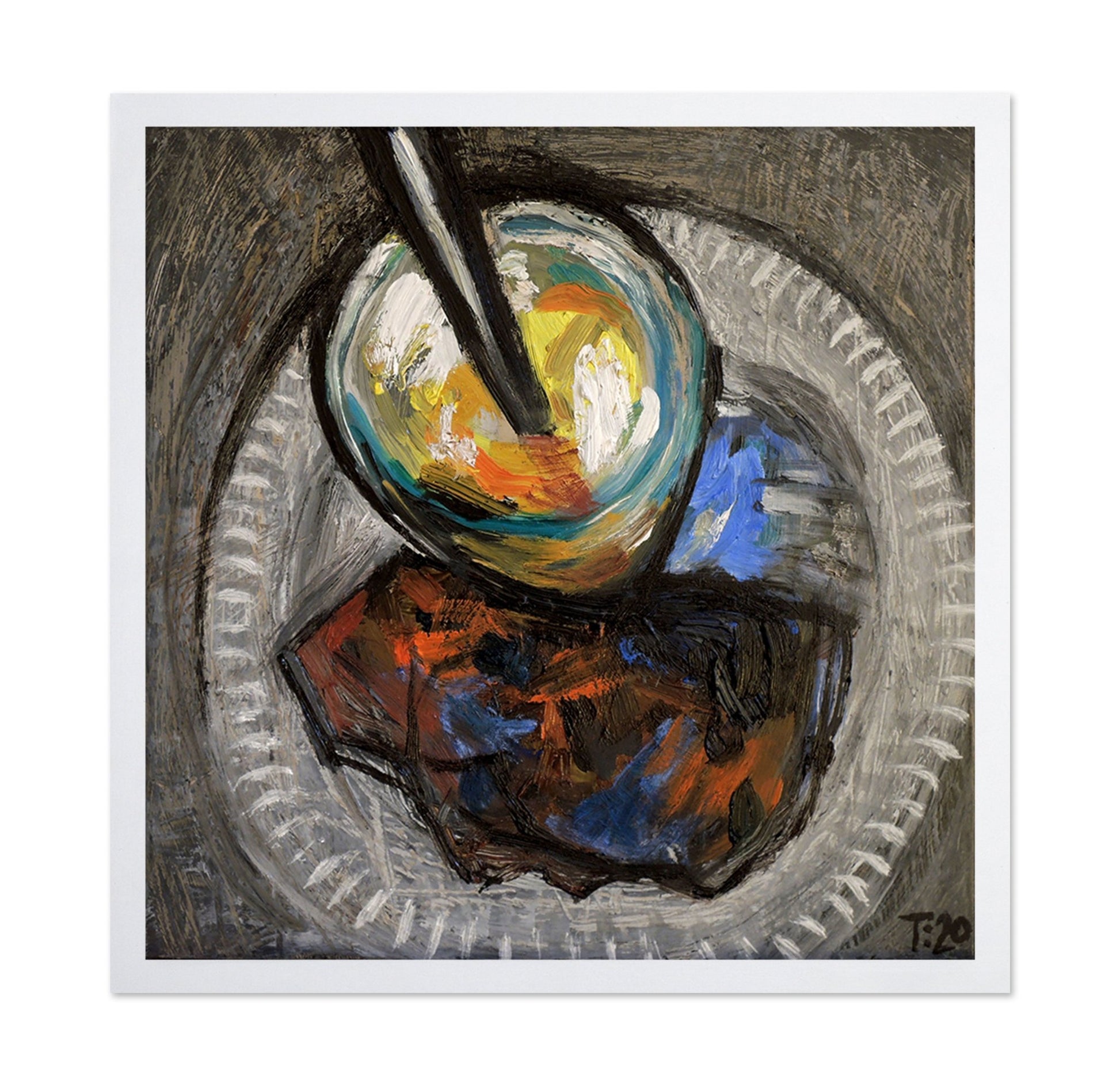 Abstract Still Life Bowl