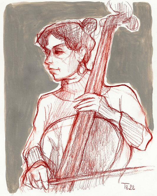 Cello Player Sketch